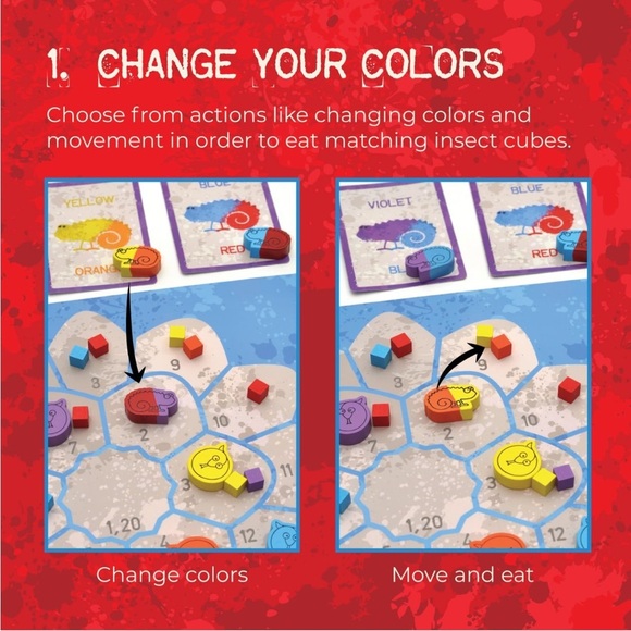 NWT Life of a Chameleon -Mensa Select Strategic Board Game for Adults & Families - Picture 7 of 10